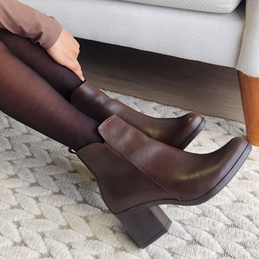 Botines Ethérea en cuero - marrón