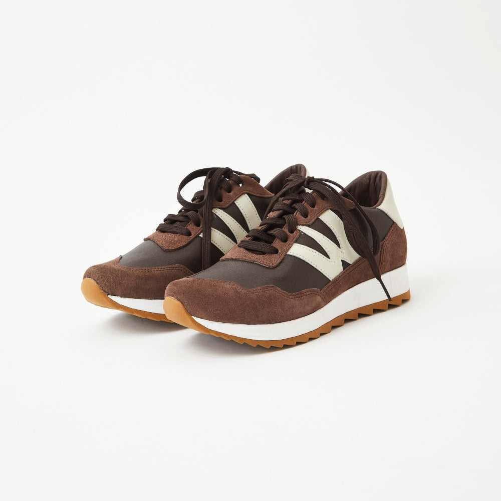 Zapatillas Zambia en cuero - Chocolate