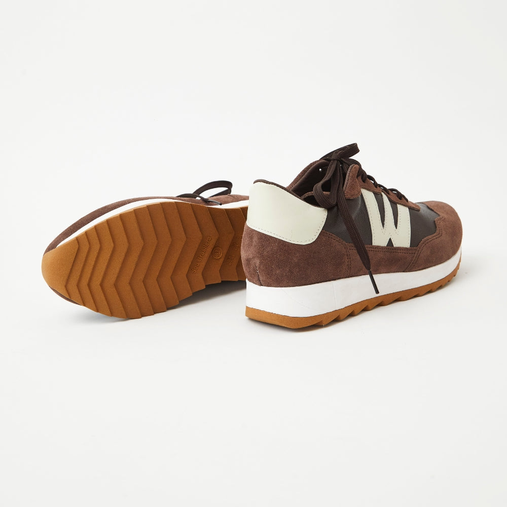 Zapatillas Zambia en cuero - Chocolate