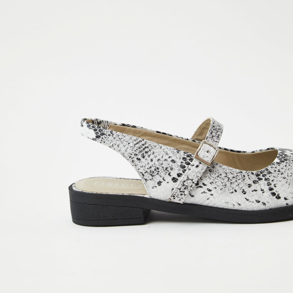 Slingbacks Mora en cuero - Cobra