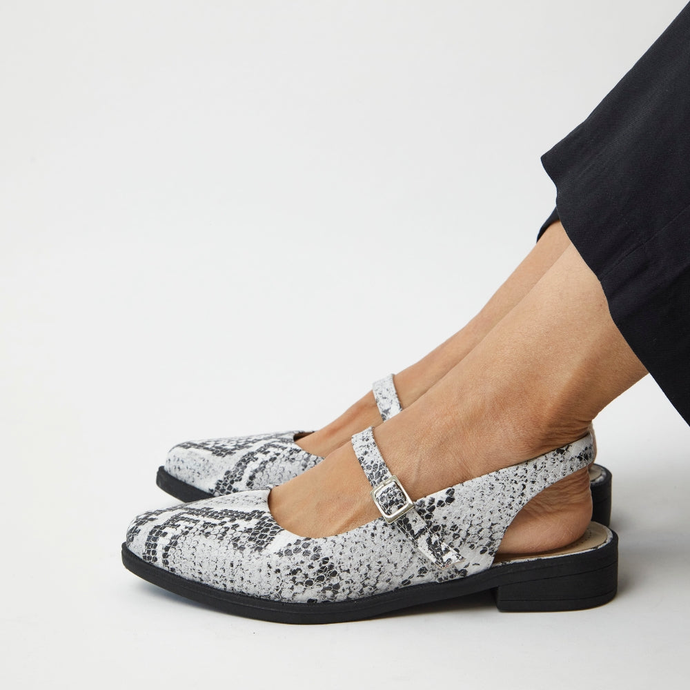Slingbacks Mora en cuero - Cobra