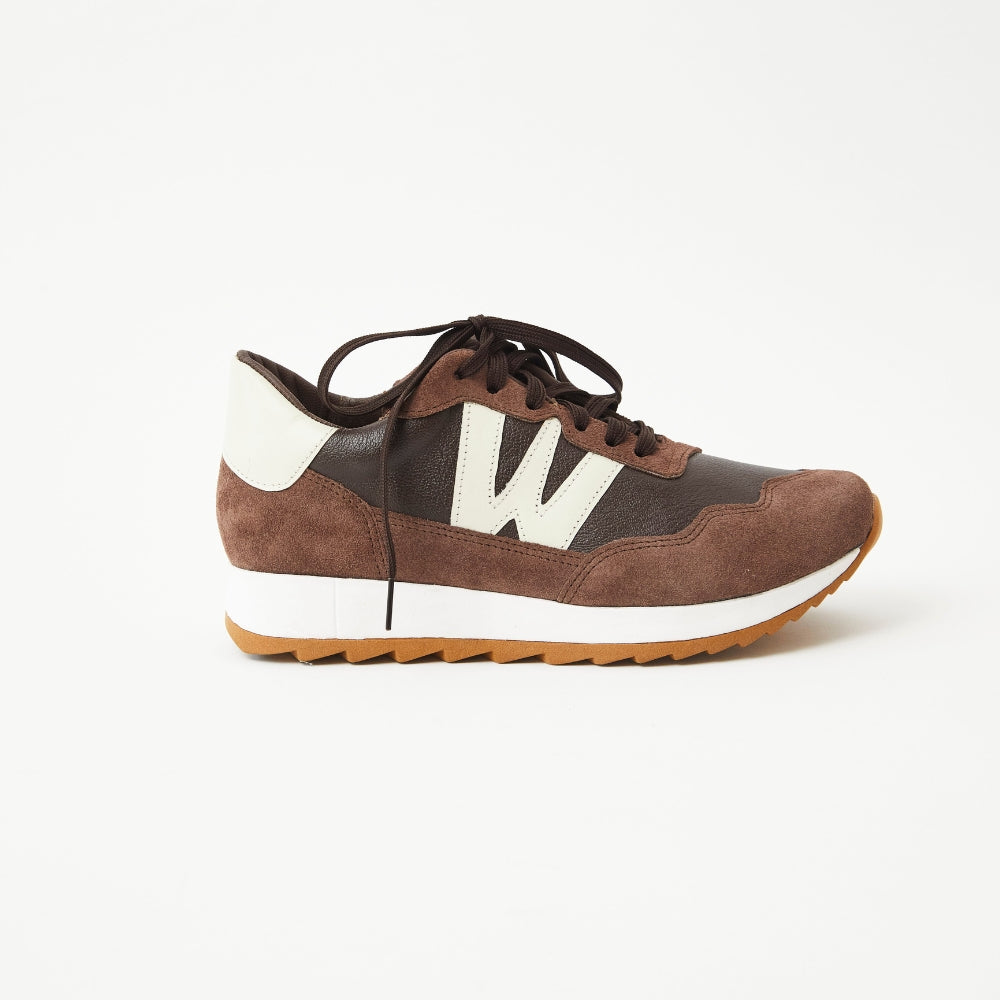 Zapatillas Zambia en cuero - Chocolate