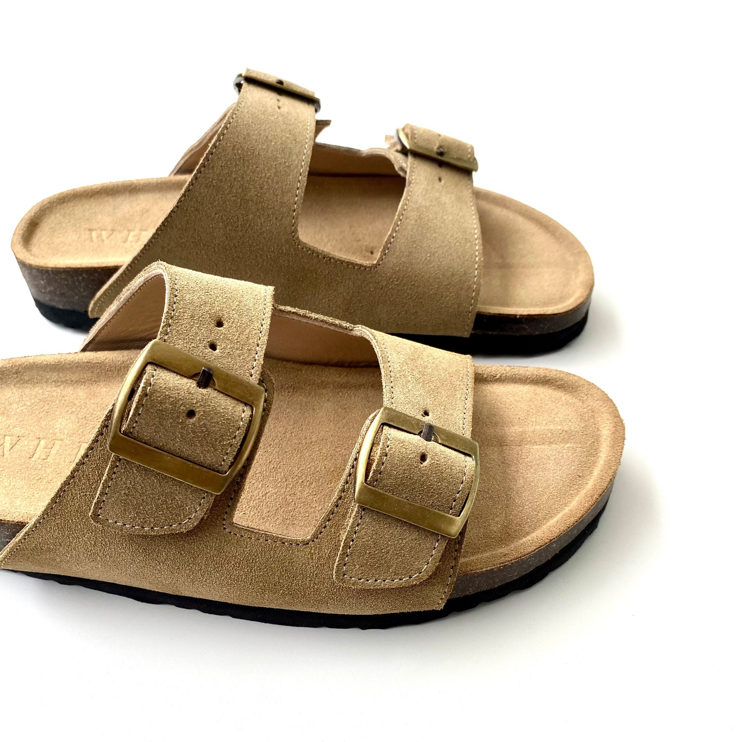 Sandalias Honey en cuero - olive green