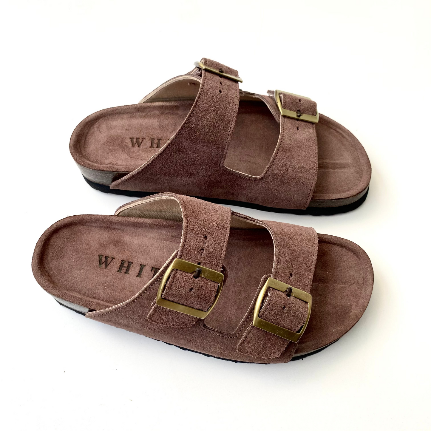 Sandalias Honey en cuero - habano