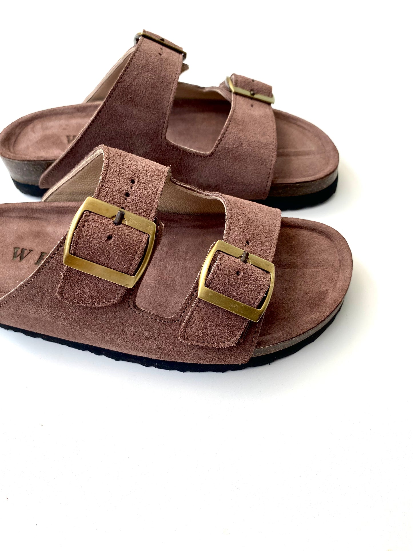 Sandalias Honey en cuero - habano