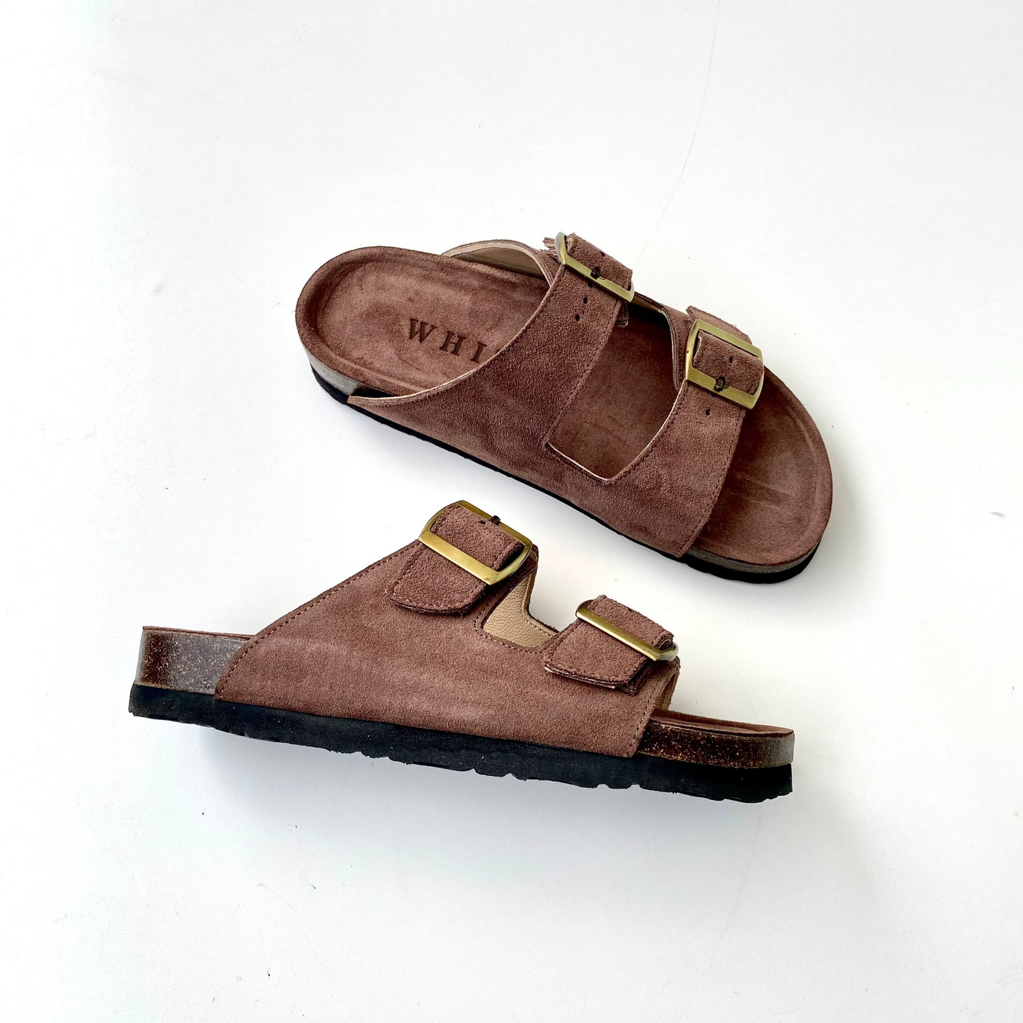 Sandalias Honey en cuero - habano