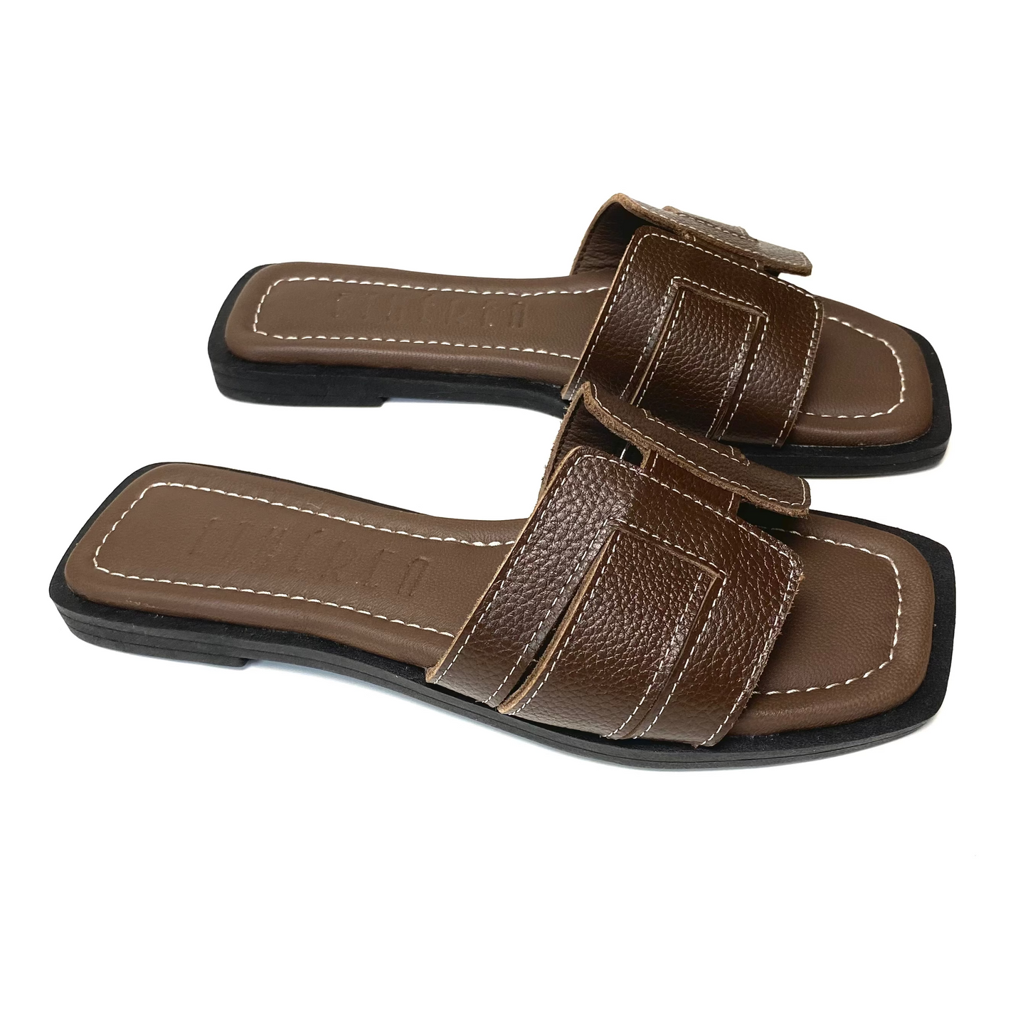 Sandalias Florencia en cuero - Chocolate