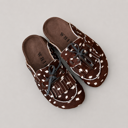 ZUECOS LOLA EN PIEL TIPO BAMBI MARRÓN